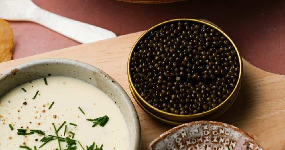 Caviar and Potato Chips Punchfork
