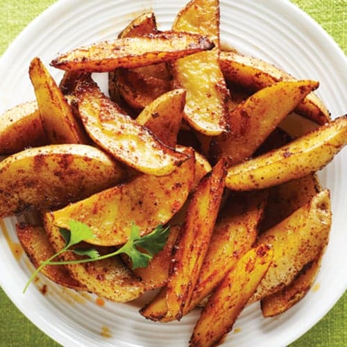 Baked BBQ Potato Wedges Punchfork