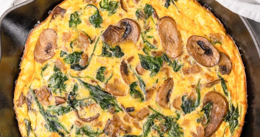 Spinach Mushroom Frittata Punchfork