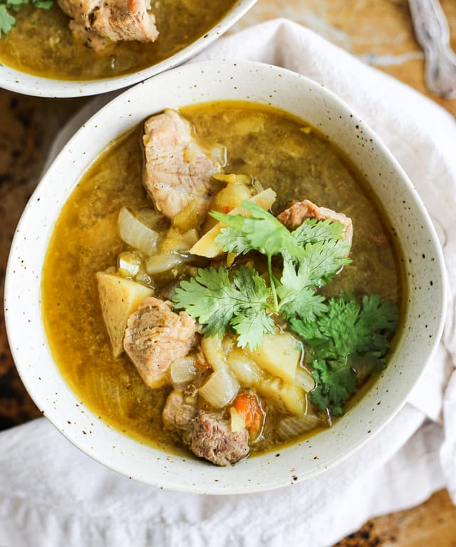 5 Ingredient InstantPot Green Chile Stew Punchfork