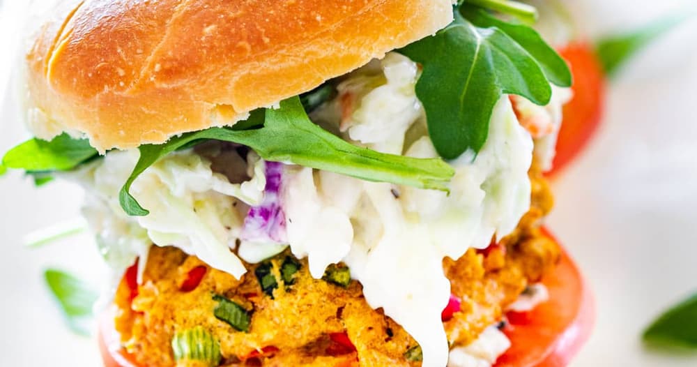 Crab Cake Sliders with Homemade Coleslaw Punchfork