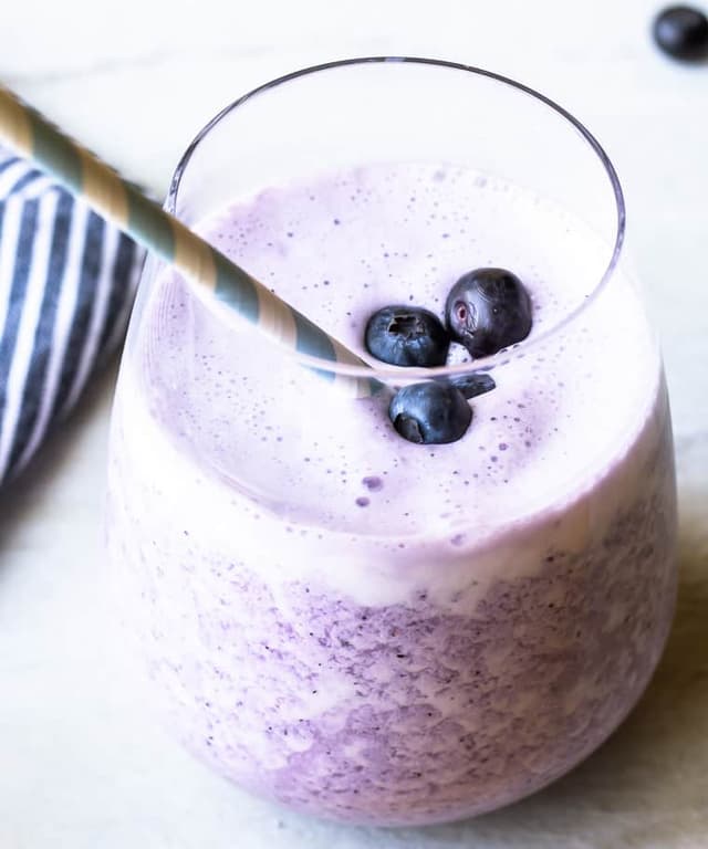Keto Blueberry Smoothie Punchfork