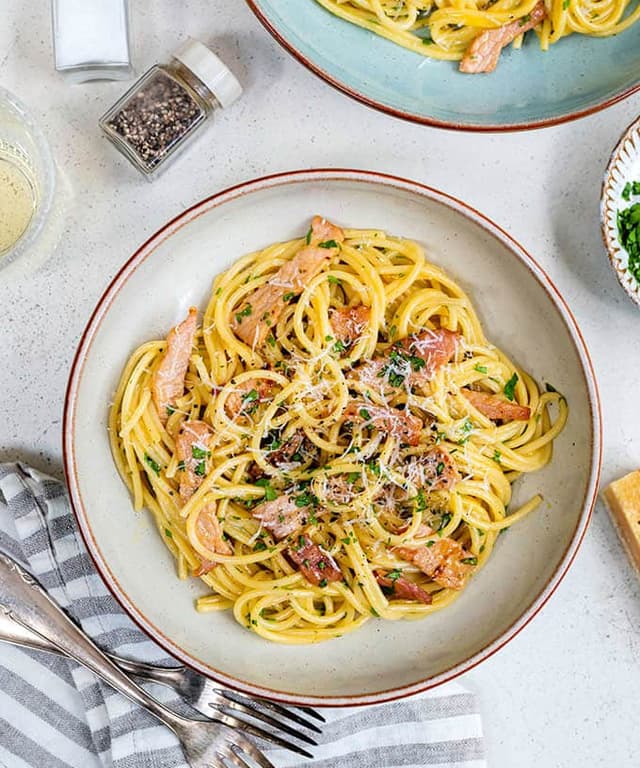 Classic Spaghetti Carbonara SlimmingFriendly Punchfork