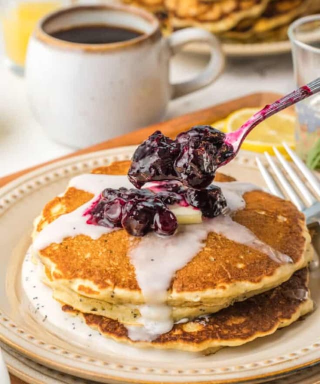 Lemon Poppy Seed Pancakes Punchfork