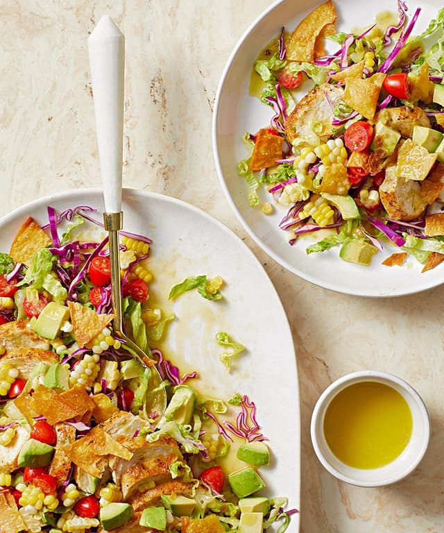 SouthwestStyle Salad with Pickled Jalapeno Dressing Punchfork