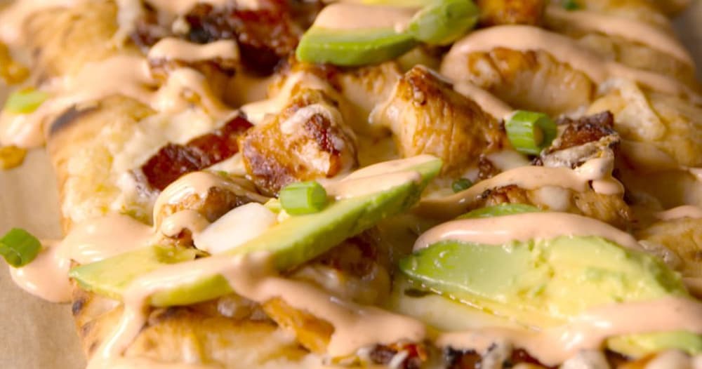 California Chicken Flatbread Punchfork