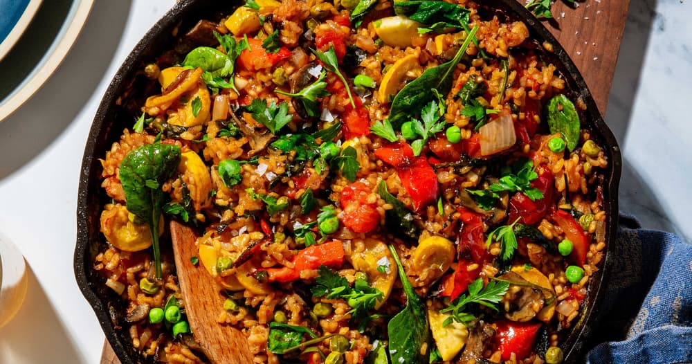 Vegetable Paella (Paella Verdura) Punchfork