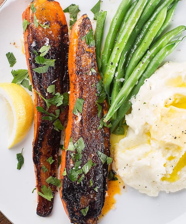 PanSeared Carrot Steaks Punchfork