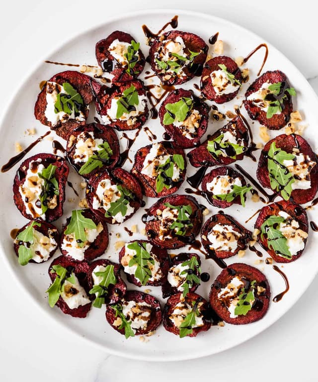 Beet Chip and Goat Cheese Appetizer Punchfork