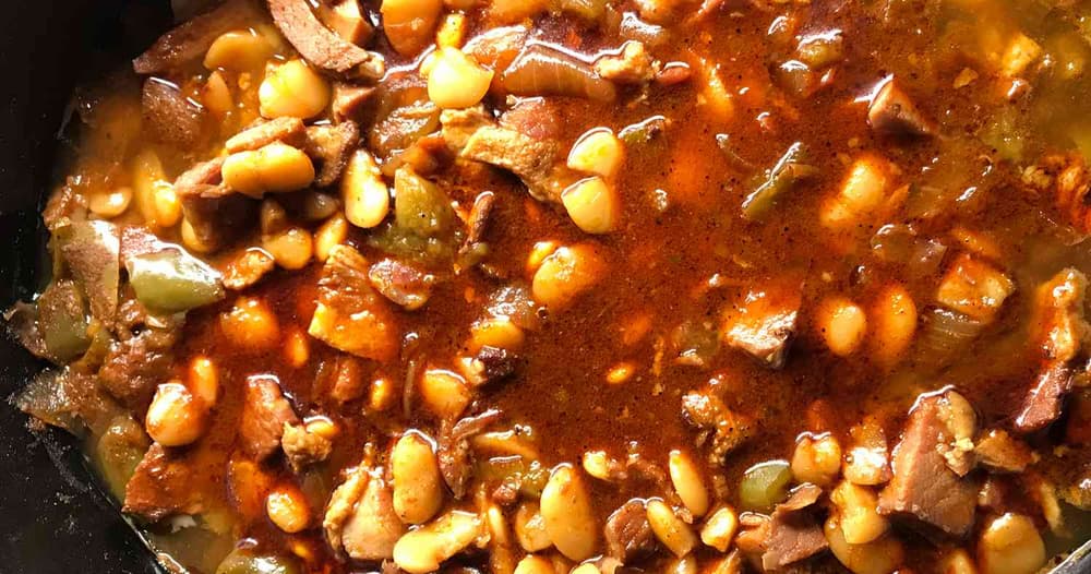 Slow Cooker Southern Lima Beans and Ham Punchfork