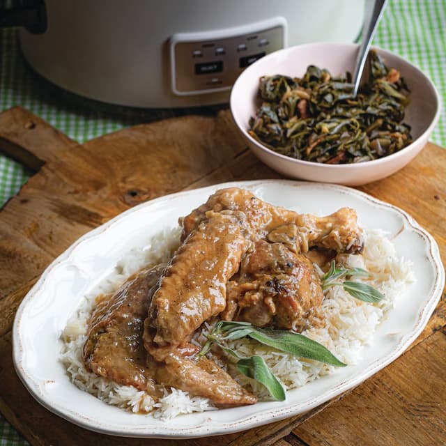 Slow Cooker Smothered Turkey Wings Punchfork