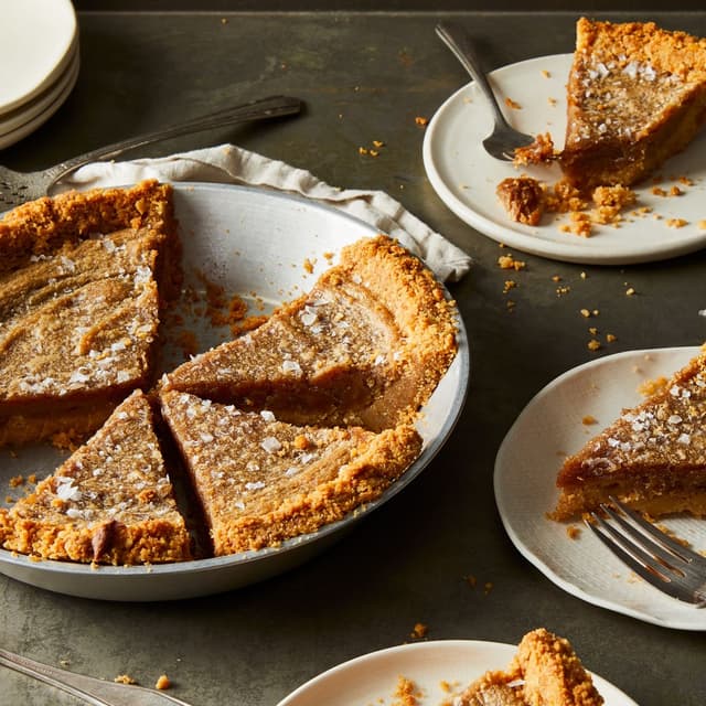 Salted Peanut Butter Pie with Ritz Cracker Crust Punchfork