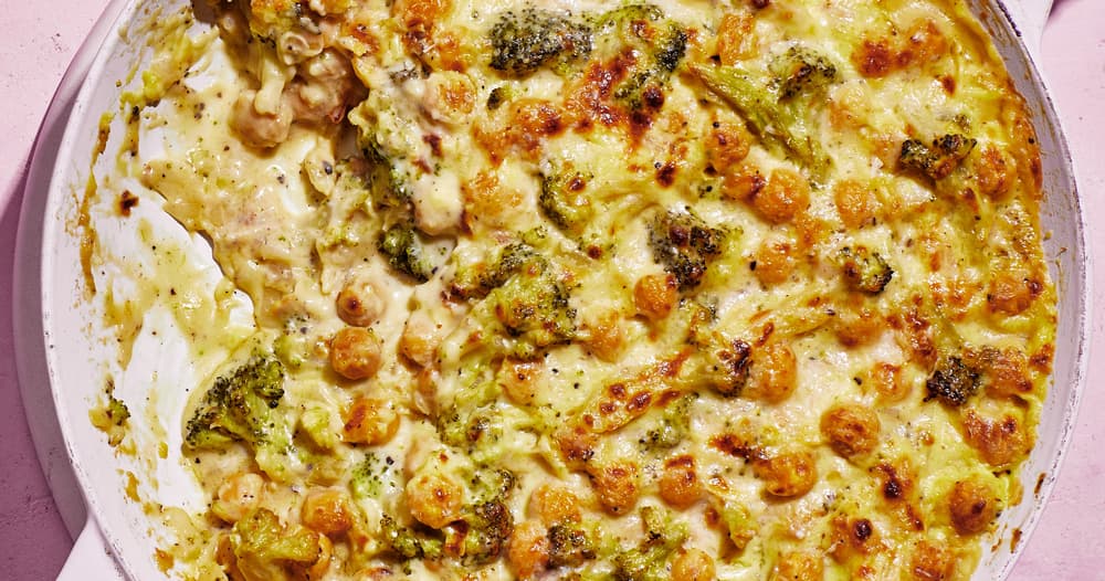 Broccoli Alfredo Chickpea Skillet Punchfork