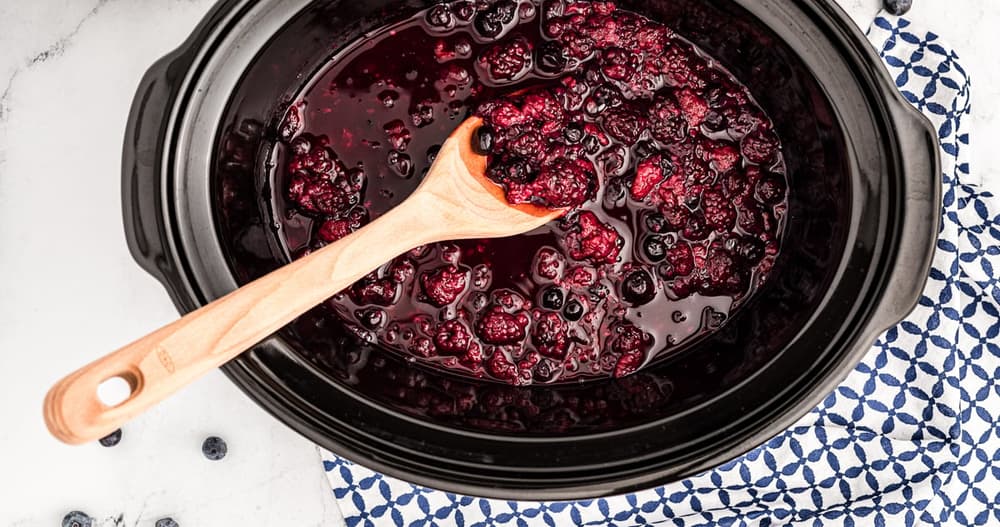 Slow Cooker Warm Berry Compote Punchfork