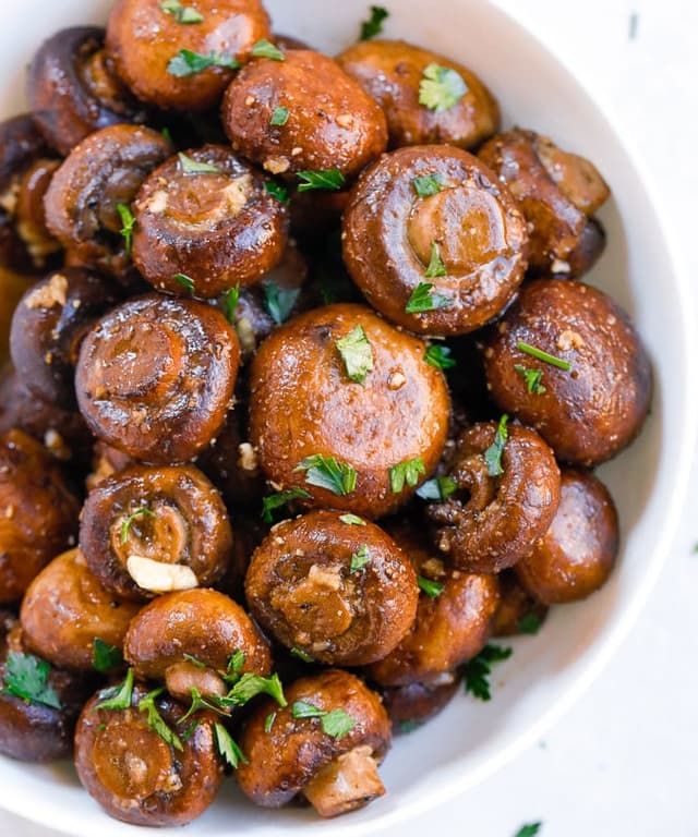 Roasted Garlic Butter Mushroom Punchfork