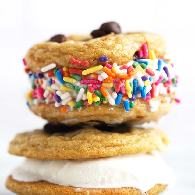 Chocolate Chip Cookie Ice Cream Sandwich Punchfork