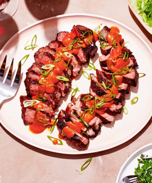 Strip Steak with Umami Butter Sauce Punchfork