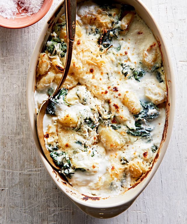 Cheesy Baked Gnocchi with Kale Punchfork