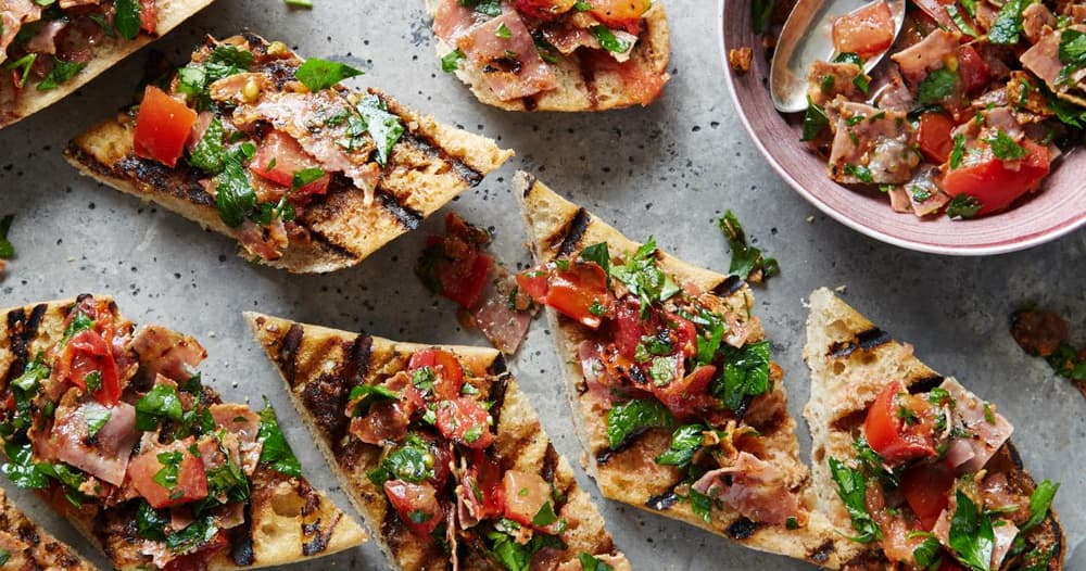 Grilled Tomato and Soppressata Bread Punchfork