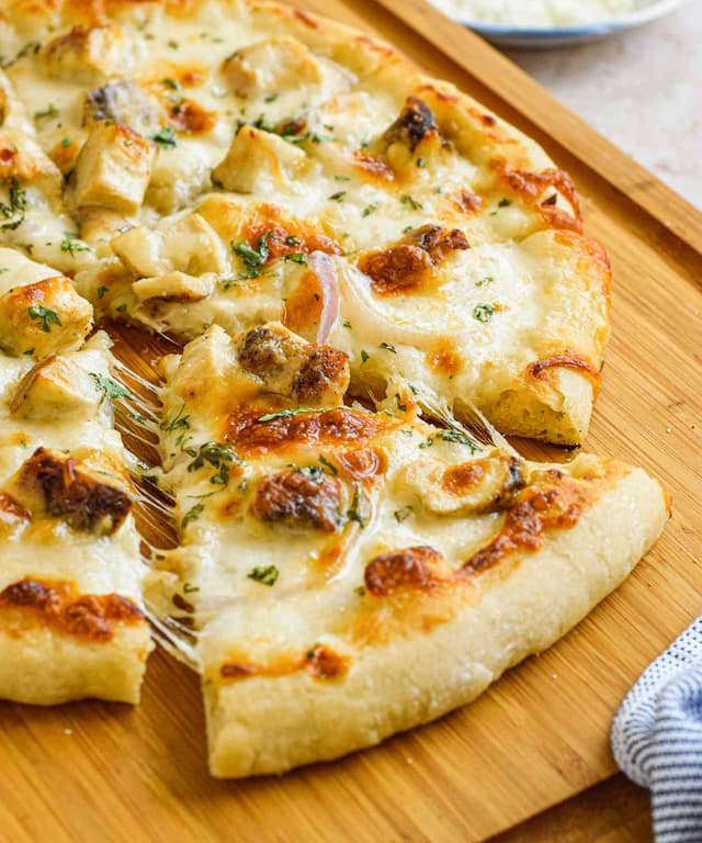 Chicken Alfredo Pizza Punchfork