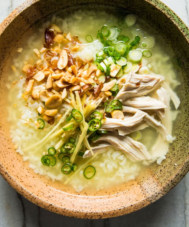Chicken and Rice Soup with Green Chiles and Ginger Punchfork