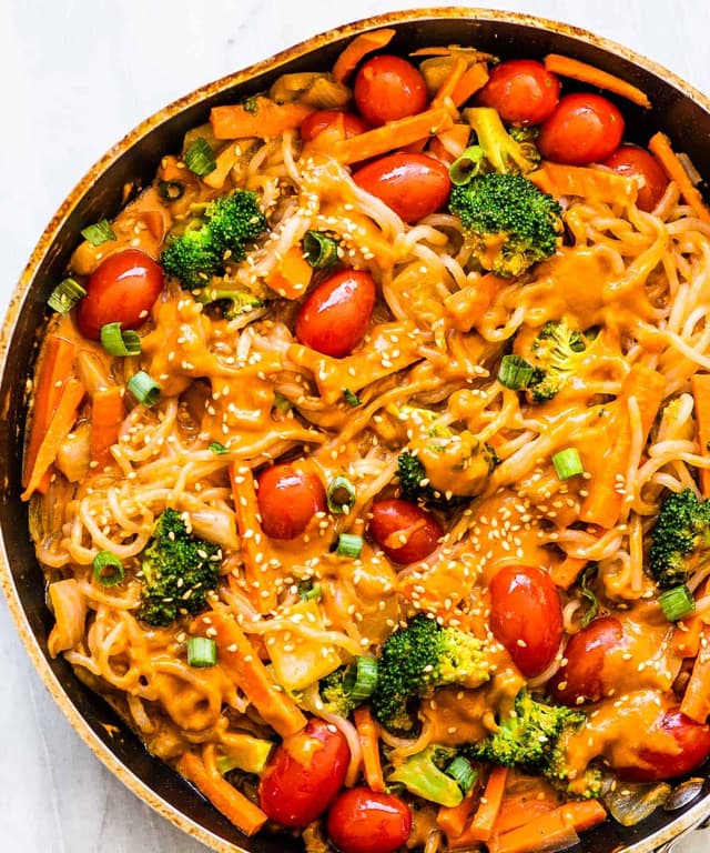 Shirataki Noodles with a Peanut Sauce Punchfork