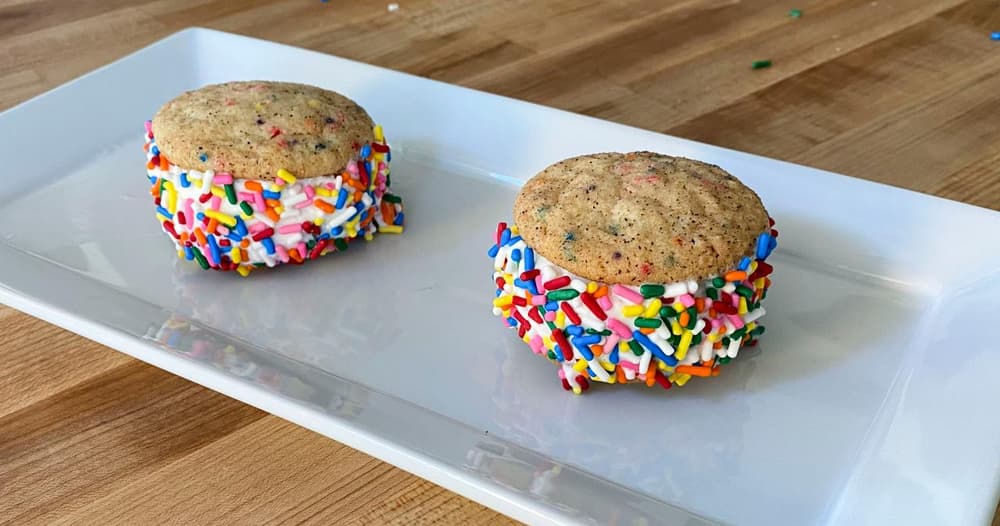 Confetti Snickerdoodle Sprinkle Ice Cream Sandwiches Punchfork