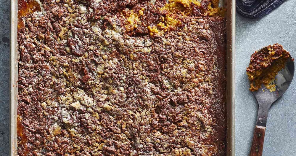 Dark Chocolate Pumpkin Dump Cake Punchfork