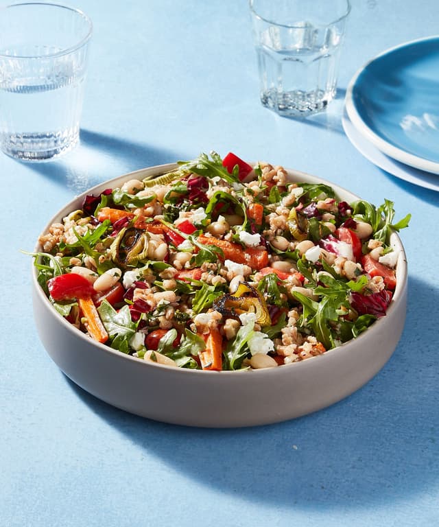 Farro and White Bean Salad Punchfork