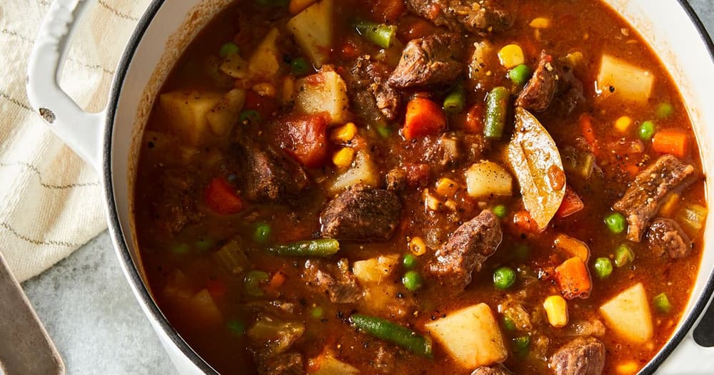 Vegetable Beef Soup Like GreatGrandma Vera Mae's Punchfork