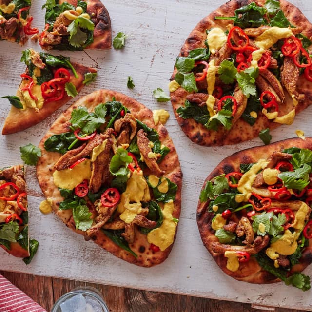 Turmeric Chicken Flatbread Punchfork