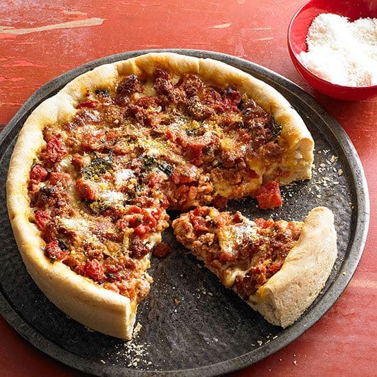 DeepDish Sausage Pizza Punchfork