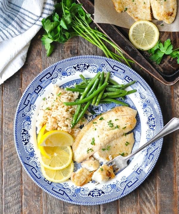 Baked Tilapia with Lemon and Garlic Punchfork