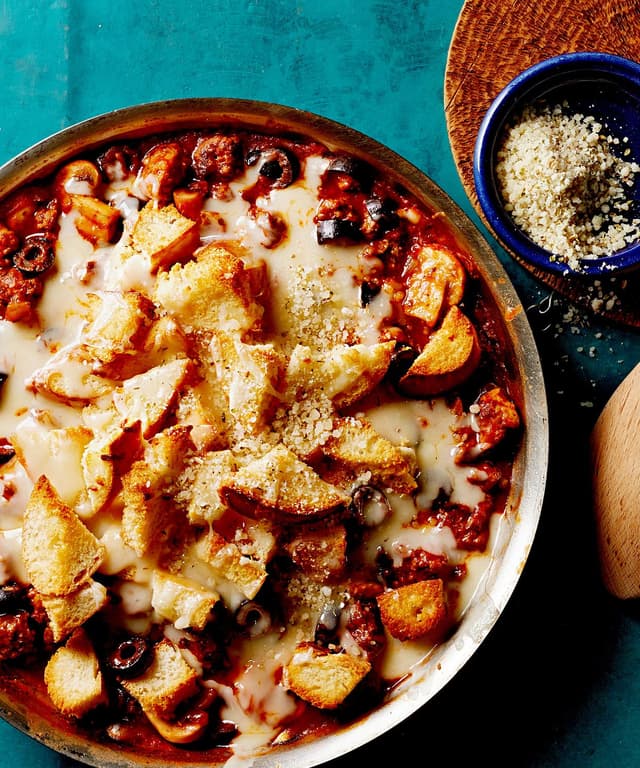 UpsideDown Pizza Skillet Casserole Punchfork