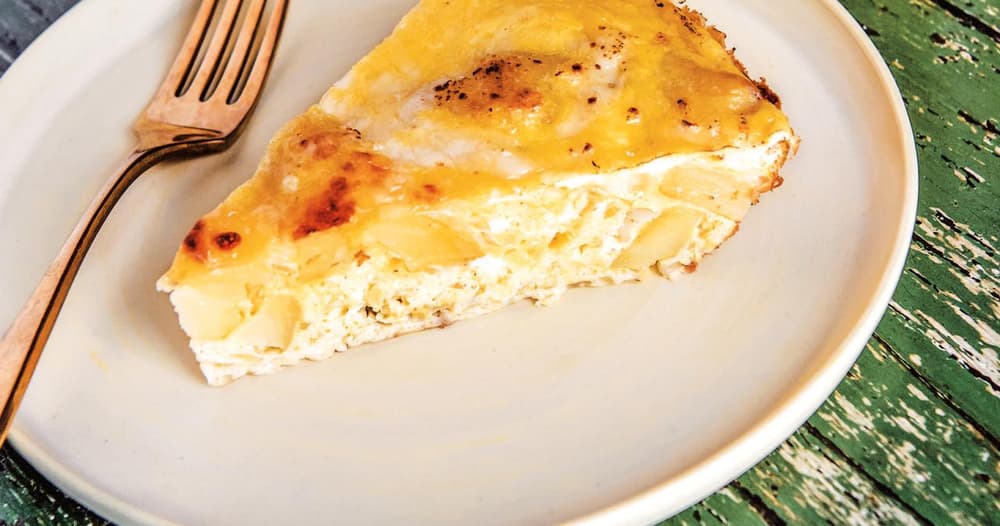 SpanishStyle Potato and Onion Frittata Punchfork