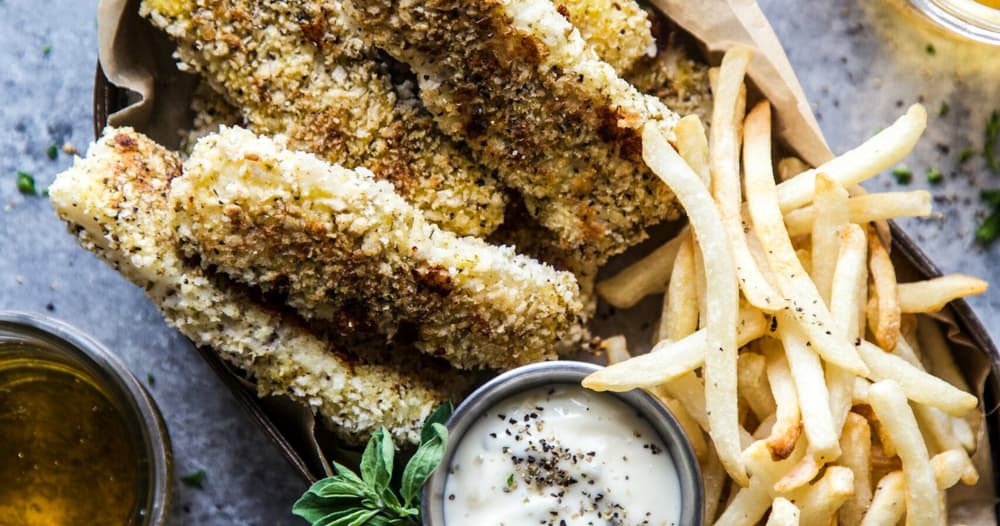 Baked Za'atar Fish Sticks and Chips Punchfork