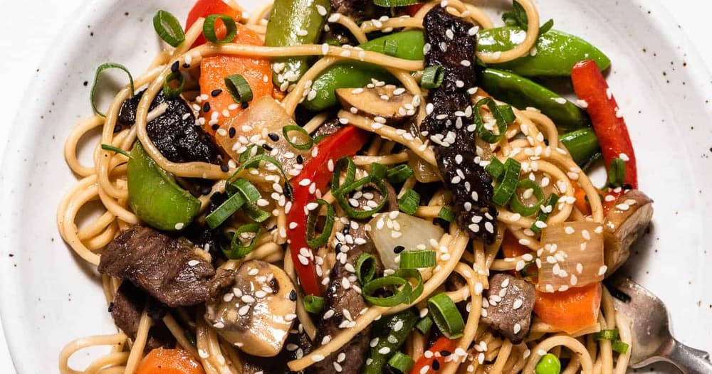 Beef Stir Fry with Noodles Punchfork