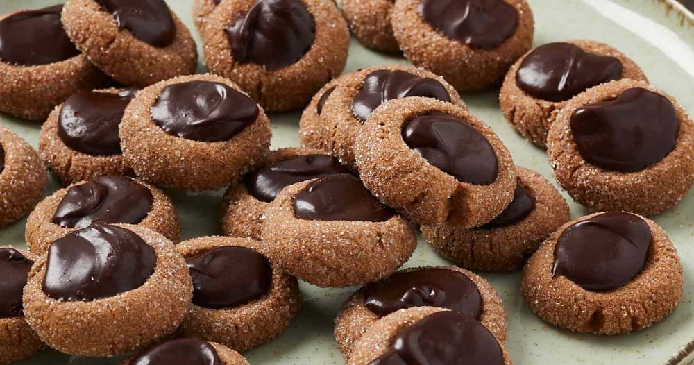 Chocolate Thumbprint Cookies Punchfork