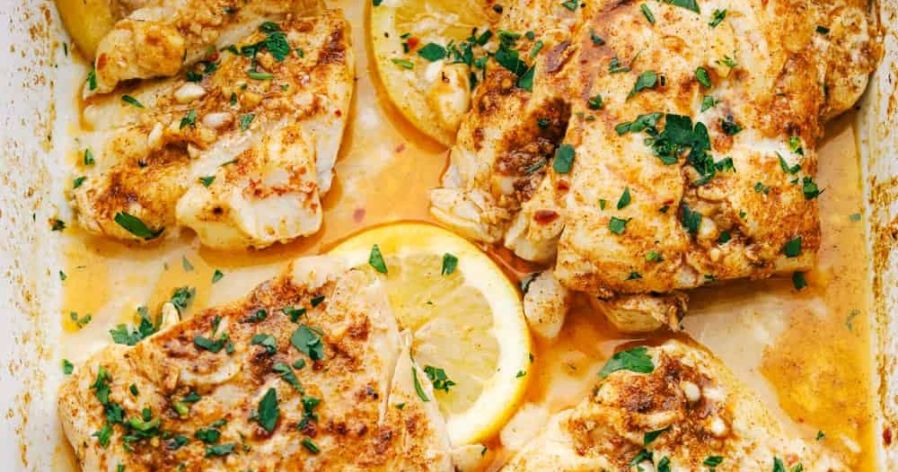 Baked Cajun Garlic Butter Cod Punchfork