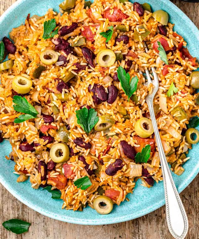 Spanish Rice and Beans Punchfork