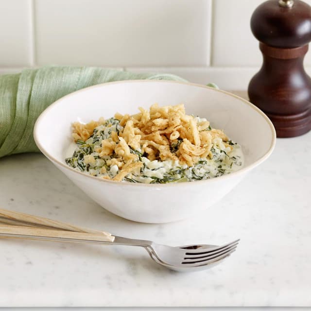 Microwave Creamed Spinach Punchfork