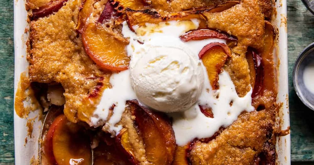 Old School Easy Brown Sugar Peach Cobbler Punchfork