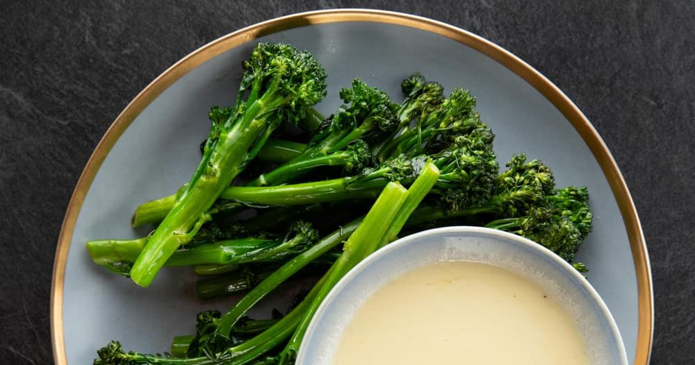 Bryce's Broccolini and Alfredo Dipping Sauce Punchfork