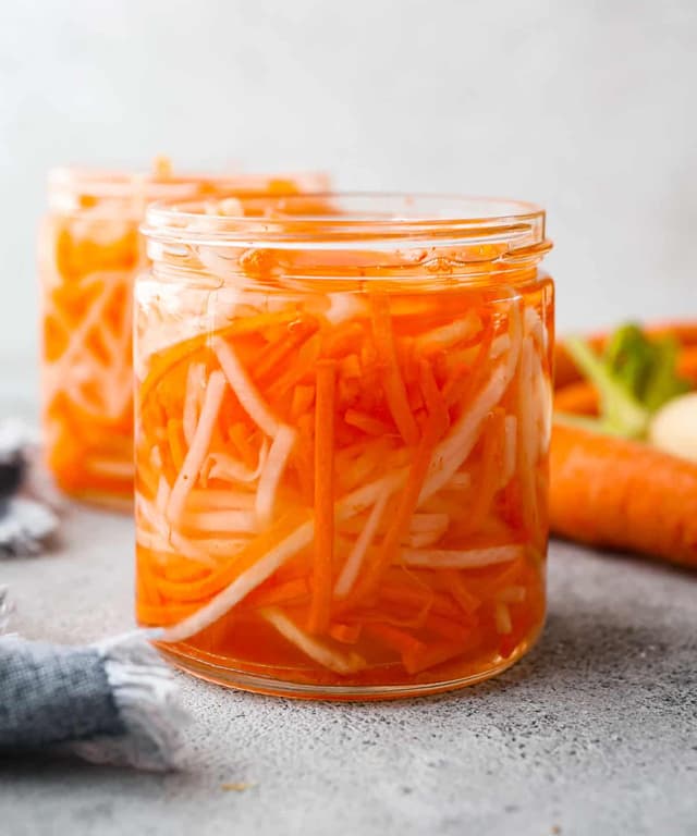 Pickled Carrots and Daikon Punchfork