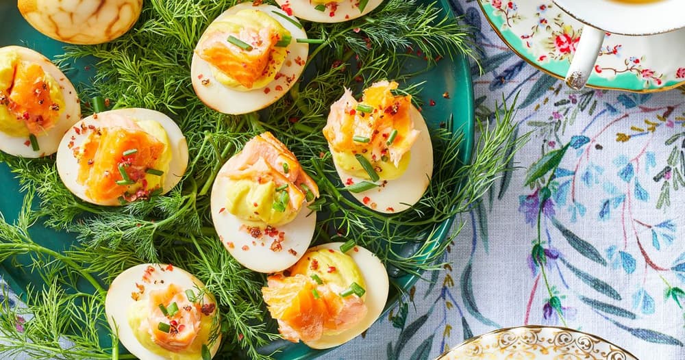 Smoky Tea Deviled Eggs Punchfork