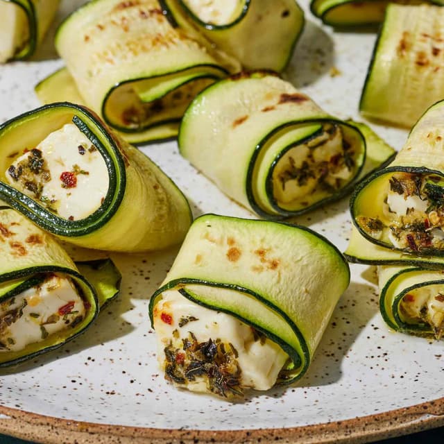 Zucchini-Feta Roll-Ups | Punchfork