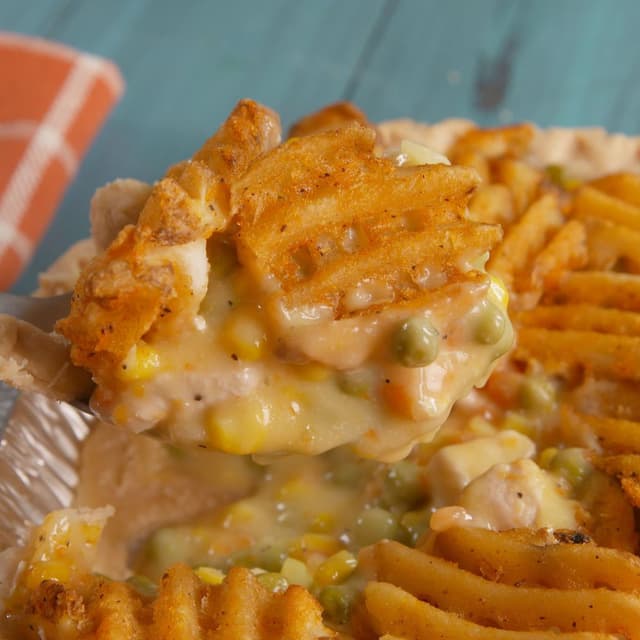 Waffle Fry Pot Pie Punchfork