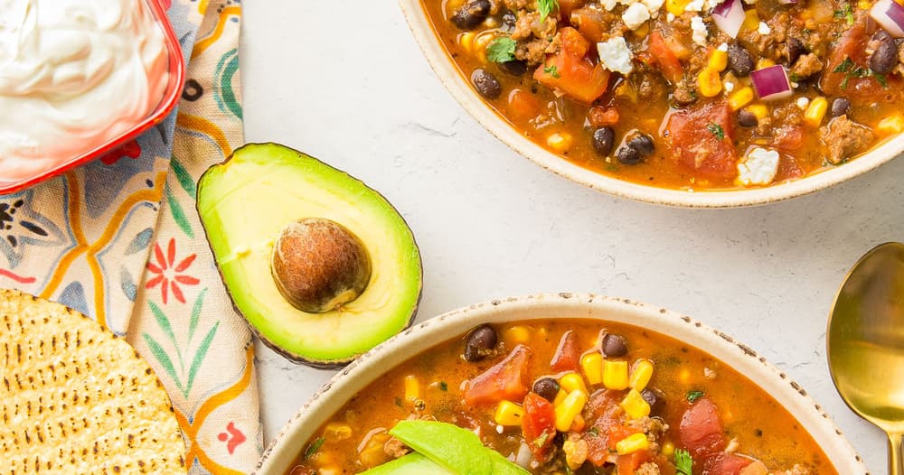Stovetop Taco Soup Punchfork