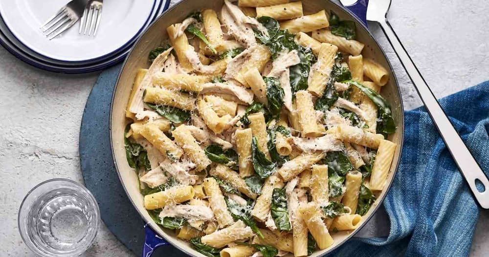 Buttermilk Alfredo Chicken Spinach Pasta Punchfork