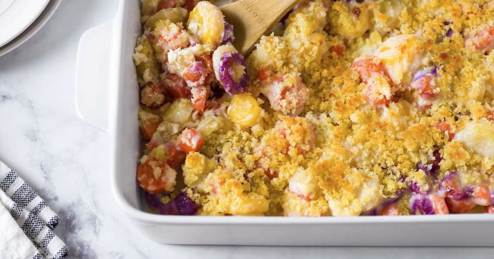 Carrot Casserole with Cheddar Cheese Sauce Punchfork